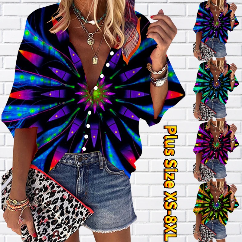 

Женские рубашки для работы и игр, шикарные летние рубашки на пуговицах с коротким рукавом и V-образным вырезом, Женская модная офисная рубаш...