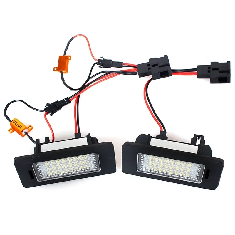 Автомобильный светодиодный номерной знак светильник с/без декодера для SKODA Octavia 3