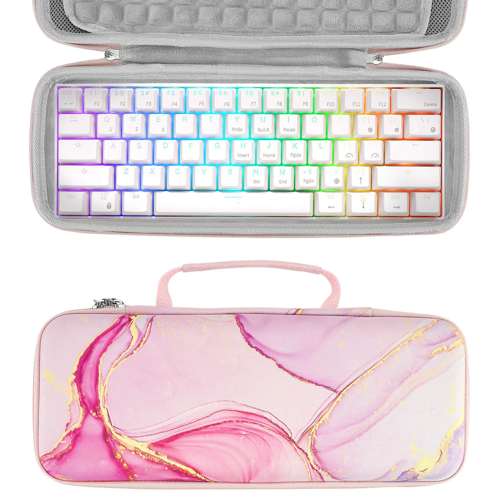 

Geekria 60% Compact Keyboard Case for 61Keys Mechanical Gaming Keyboard, Carrying Case Compatible with Razer Huntsman Mini 60%