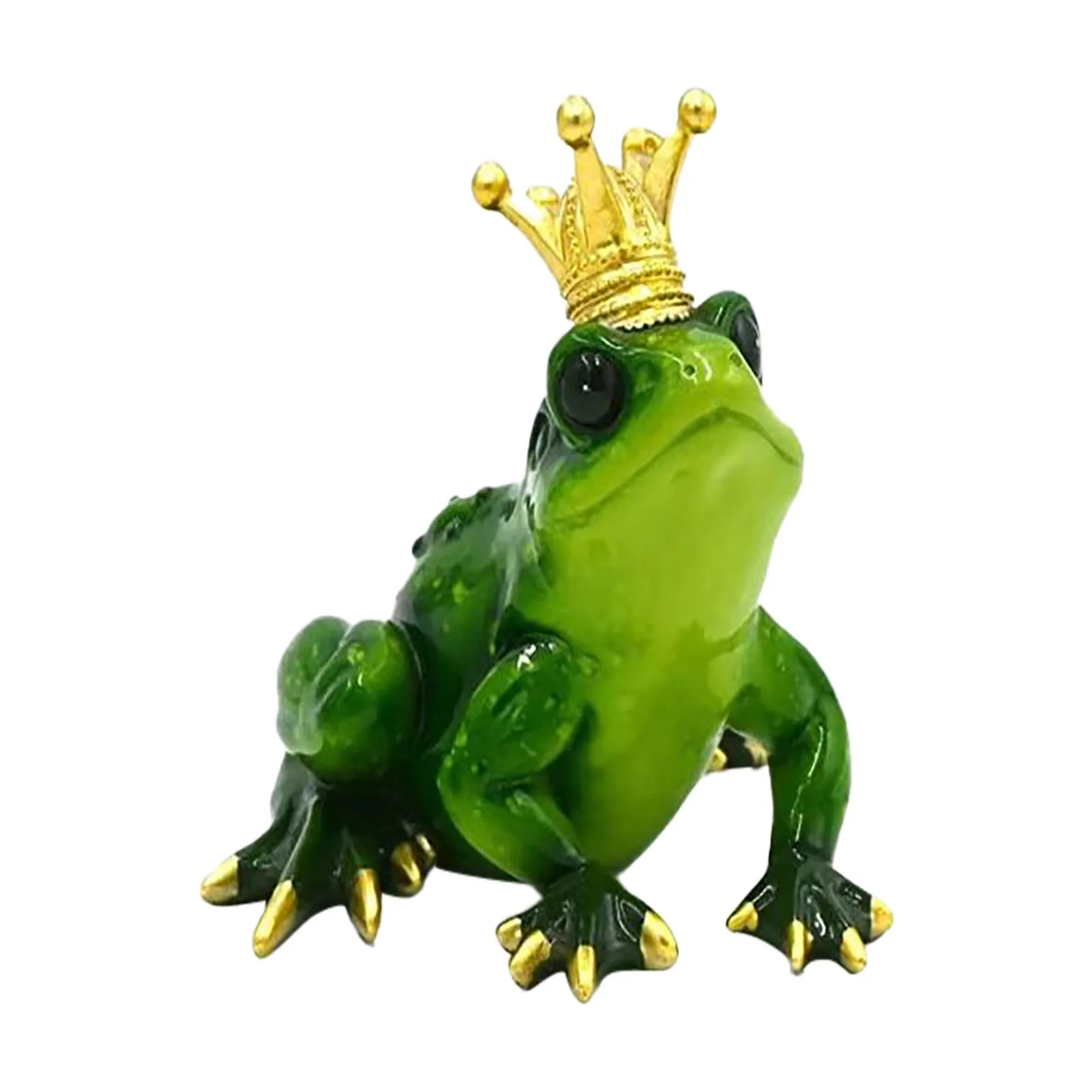 Удивительная Коллекционная статуя лягушки принца с короной декор для стола