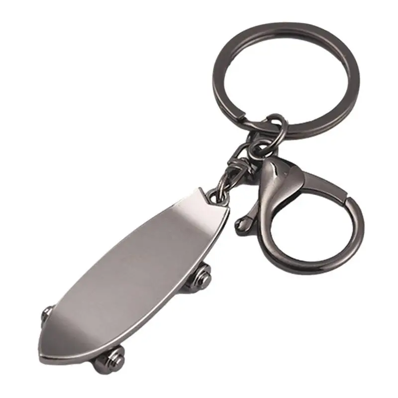 

Creative Fingertip Scooter Keychain Zinc Alloy Key Ring Finger Skateboard Decompress Toy Gift Key Holder Accessories
