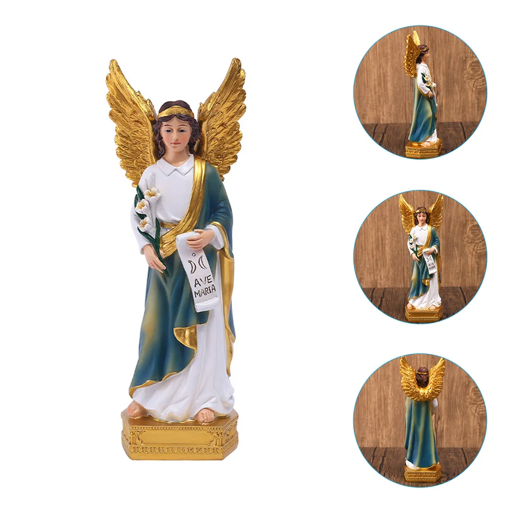 

Maria Mary Statue Virgin Resin Figurine Decoration Catholicism Sculpture Religious Ornament Model Christmas Desktop Decor Church