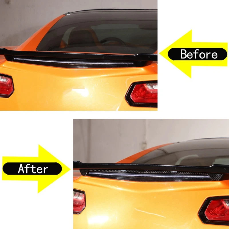 Для Corvette C7 2014-2019 мягкий углеродное волокно автомобильный задний стоп-сигнал