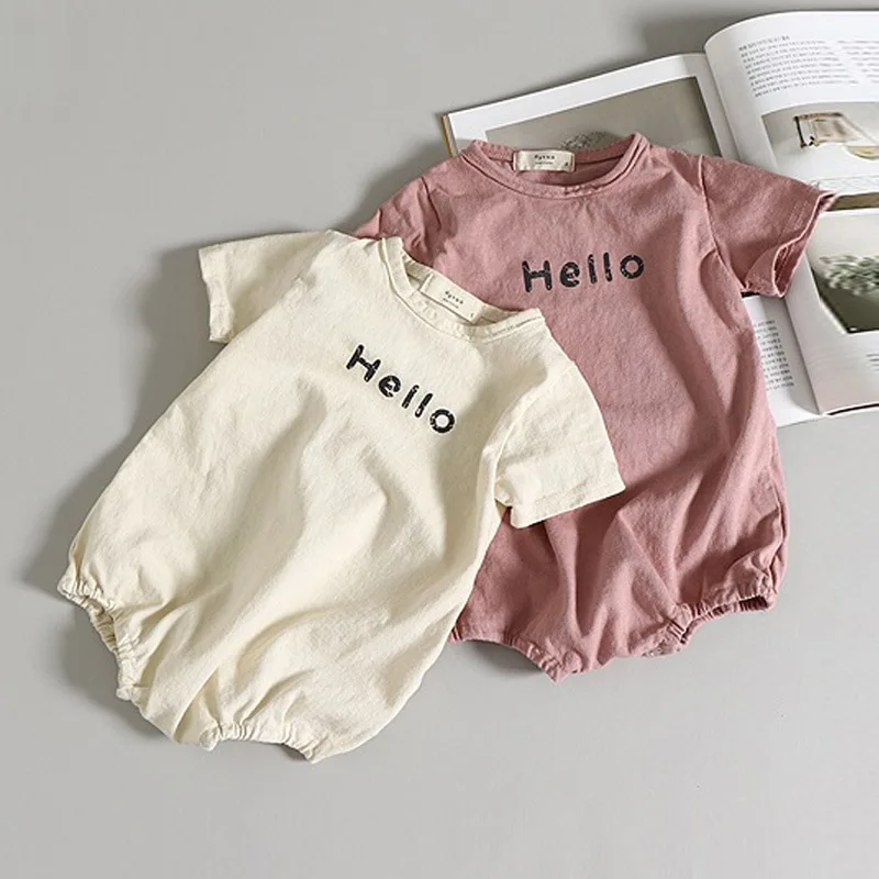 

Children's Clothes 2022 Summer Men's And Women's Baby One-piece Climbing Clothes Baby Foreign Style Triangle Harbin C