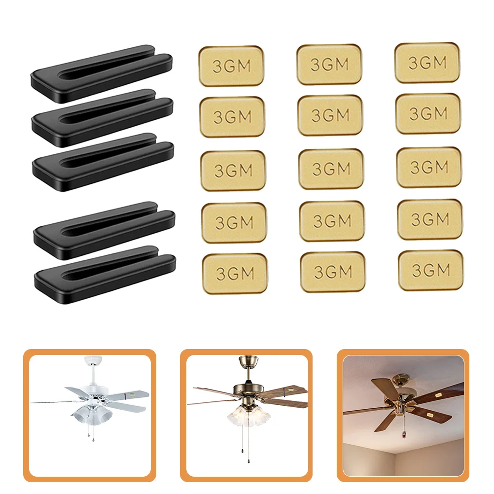 

5 Sets Fan Light Balancer Leveling Kit Blades Clips Suite 3GM Weights Abs Ceiling