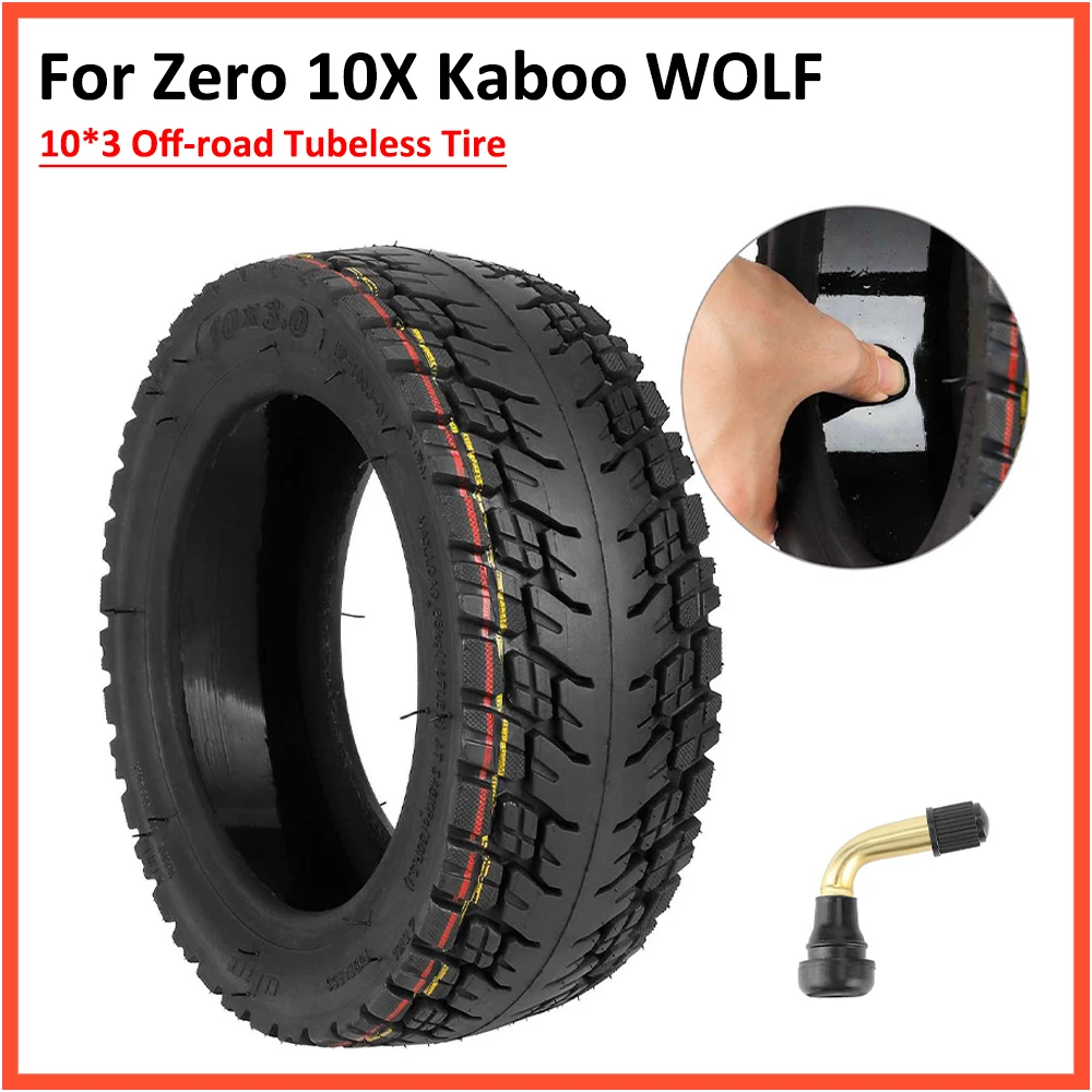 

10*3 80/65-6 255*80 Self-repairing Off-road Tubeless Tire For Zero 10X Kaboo WOLF WARRIOR 11 MANTIS 10 Scooter Tire Wheel Parts