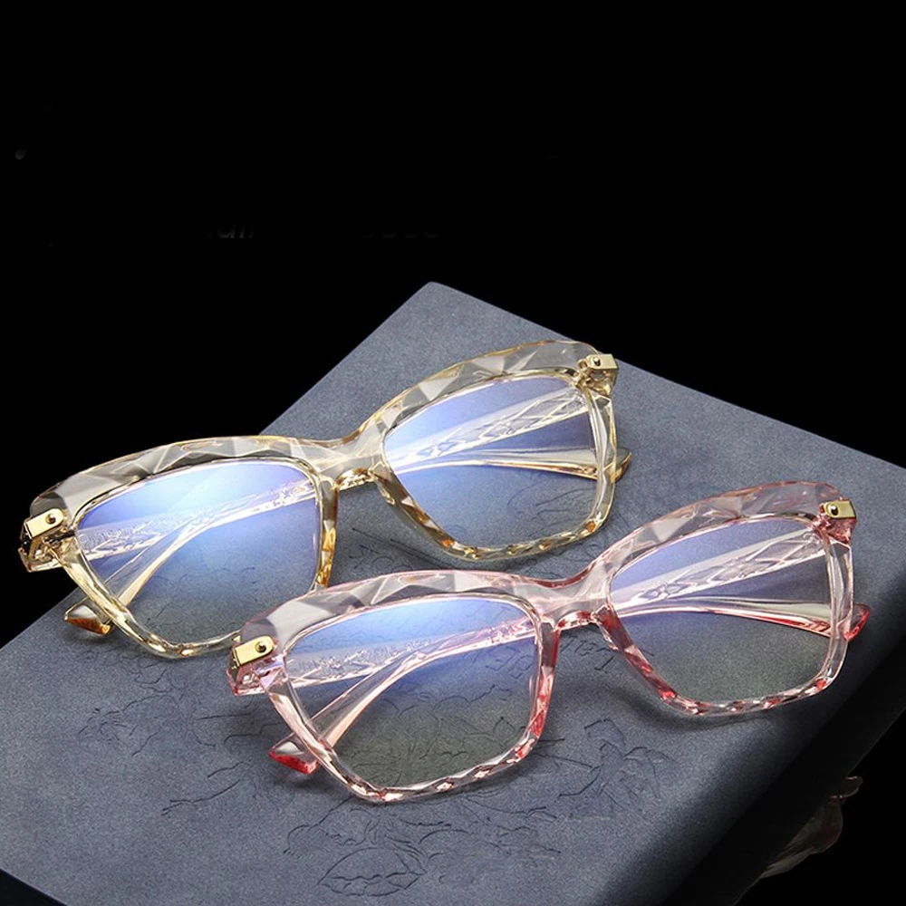 

1PC Unisex Cat Eye Eyeglass Women Oversized Trend Brand Design Optical Frame Computer Glasses Men oculos gafas de lectura mujer