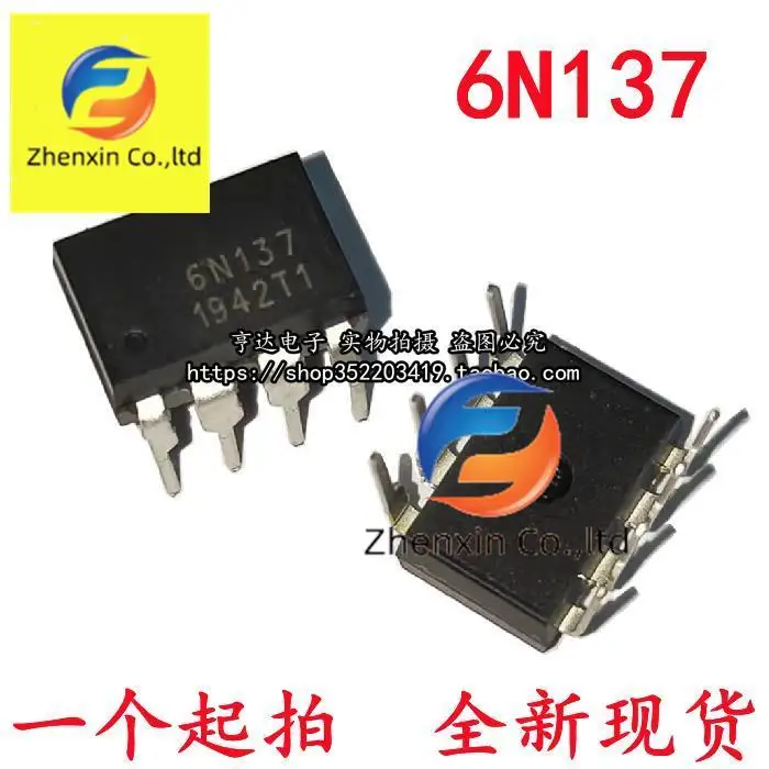 

10pcs origianl new Imported EL6N137 6N137 DIP-8 optical isolator - logic output optocoupler black