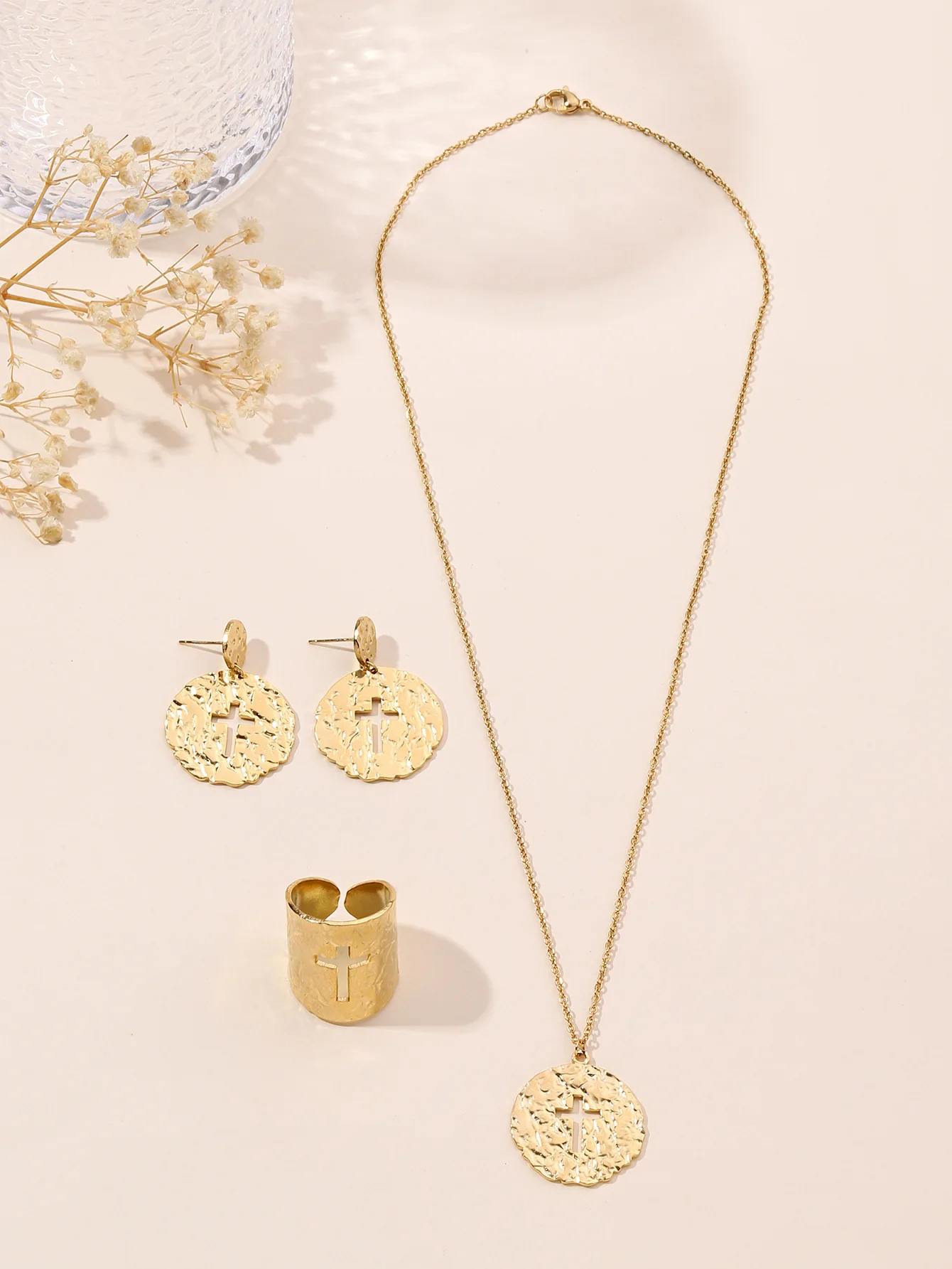 Лидер продаж позолоченное 18-каратное ожерелье в богемном стиле с крестом