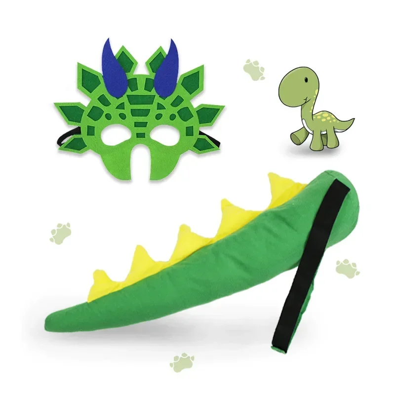 Динозавр Косплей День Рождения Декор Хэллоуин Костюм Для Выступления Маска