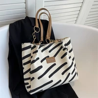 womens large capacity tote bag shopper fashion zipper handbags casual canvas shoulder bags for women