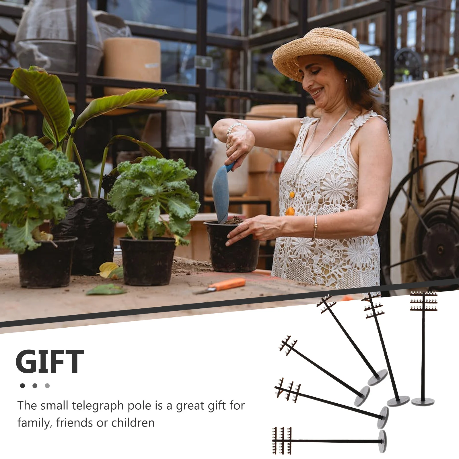 6- шт. микропейзаж телефонный стол черный песок аксессуары для сцены декор абс