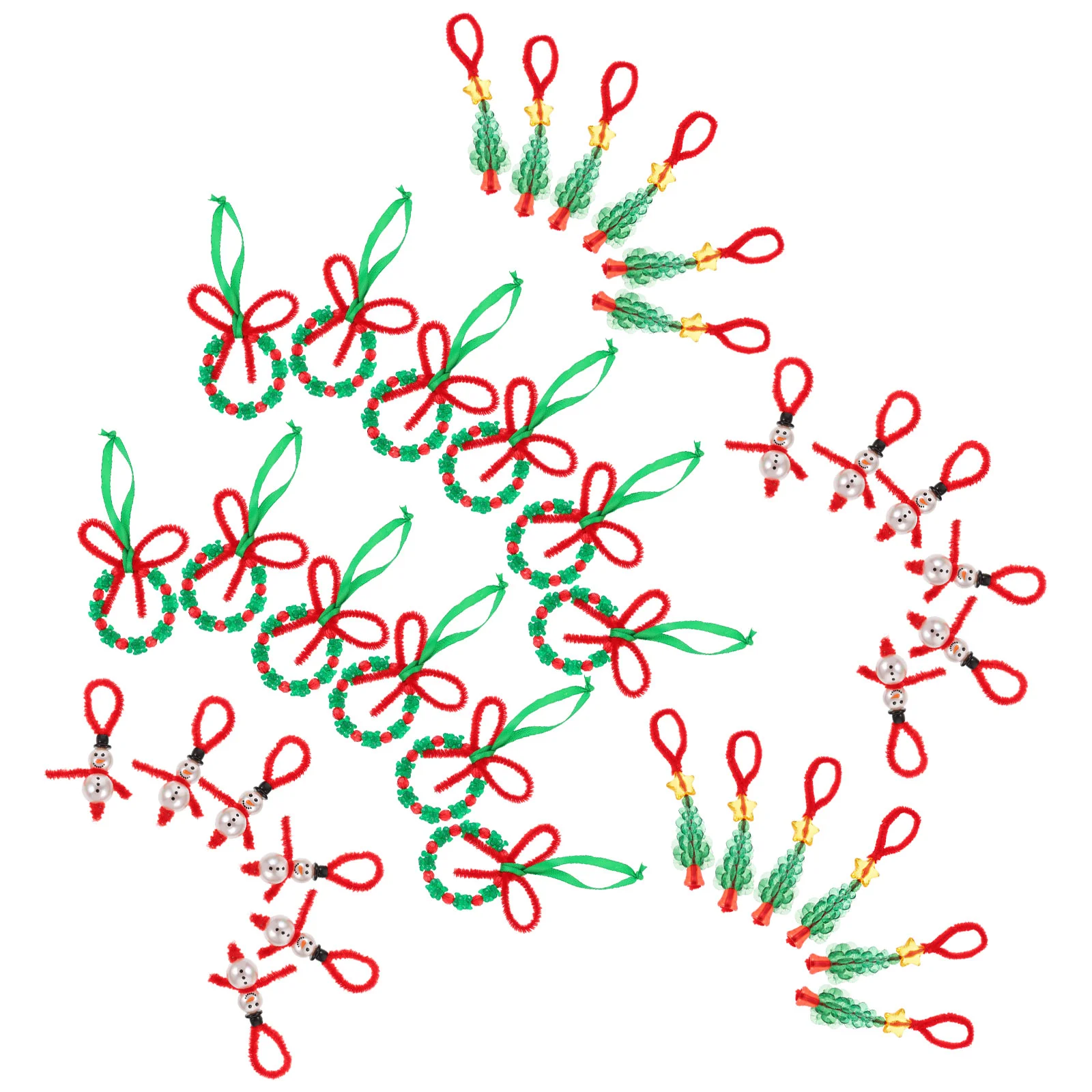 

Christmas Ornament Party Supplies Accessories Crafts Pendant DIY Xmas Scene Layout Tree Hanging Ornaments Decoration Kit