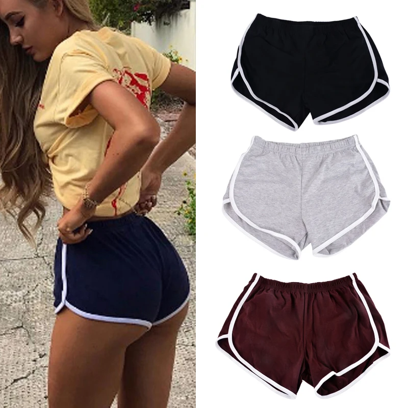 

Women Sports Shorts Korean Style Summer Pants Gym Workout Fashion Stretch Waist Casual Harajuku Running Jogging Short S-XXL