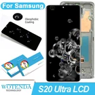 100% Оригинальный 6,9 ''дисплей для Samsung Galaxy S20 Ultra G988F G988BDS LCD сенсорный экран дигитайзер в сборе запасные части