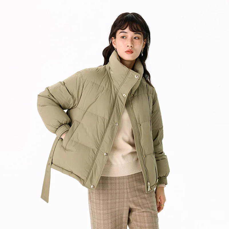 Autumn and winter new short 90 white goose down down jacket women