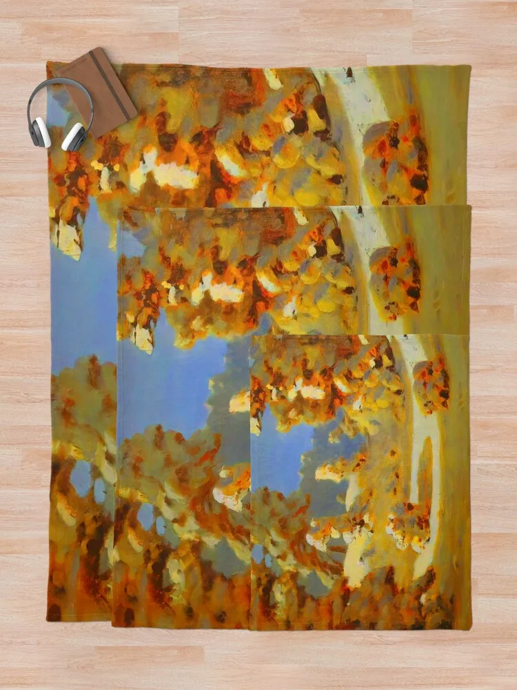 Зима. Sunlight on The Hoar Frost By Arkhyp Kuindzhi Vibante Edition Плед Одеяло Гигантский Диван Фланелевые