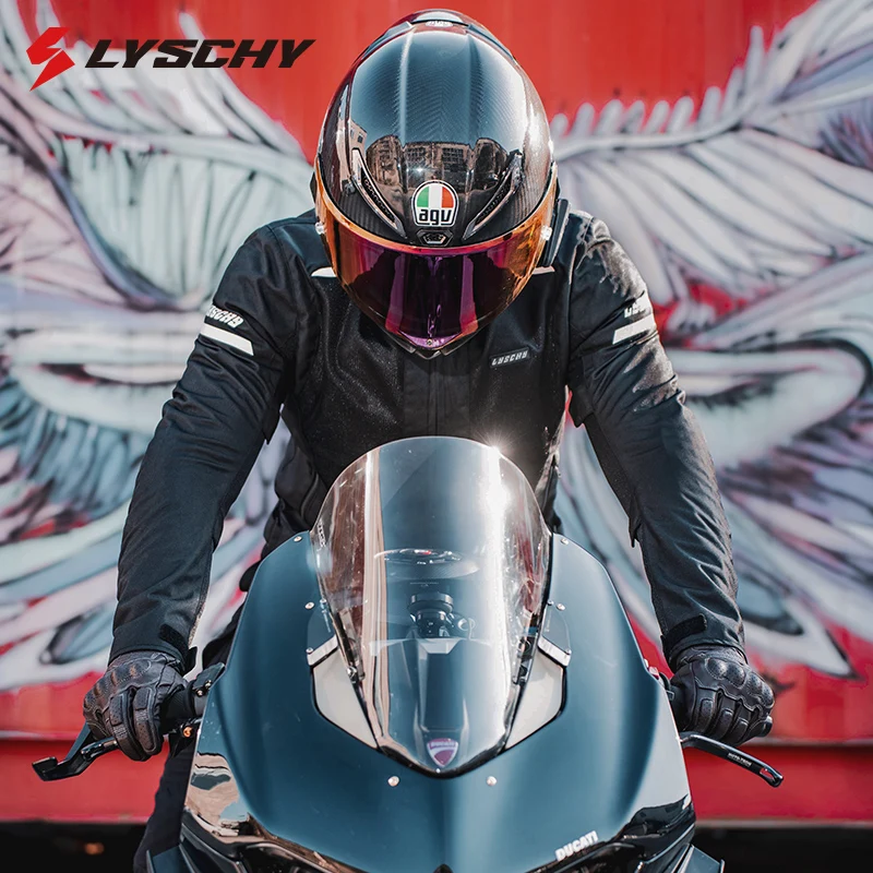 Новая мужская летняя дышащая сетчатая одежда LYSCHY для езды на мотоцикле CE1/2