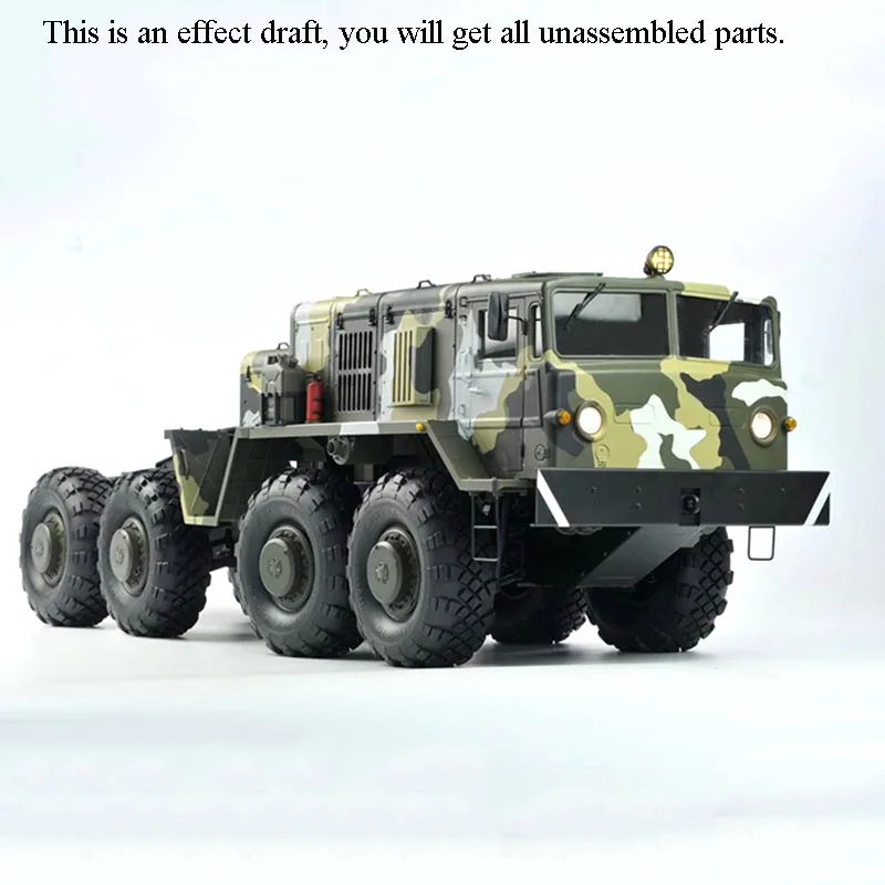 CROSS 1/12 RC BC8A Mammoth 8*8 Off Road Car Military Truck KIT с системой освещения двигателя в разобранном