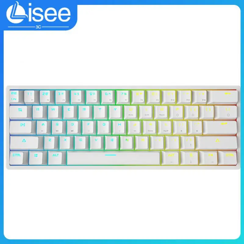 

Waterproof Wired Keyboard 7 Color Backlight Mechanical Keyboard Usb Double-color Key Cap Wired Mechanical Keyboard