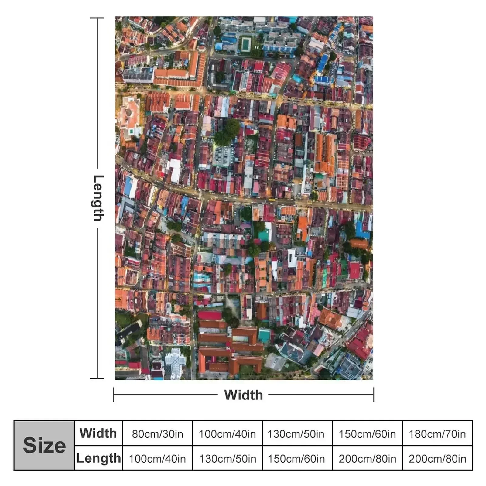 Over Penang - Chulia Street Плед для дивана Красивые одеяла
