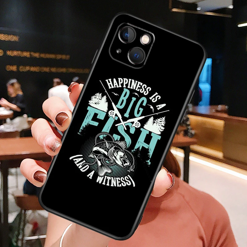 Чехол для телефона с рыболовными удочками iPhone 13 Pro Max 12 11 X XS XR 6S 7 8 Plus SE 2020 Мягкий