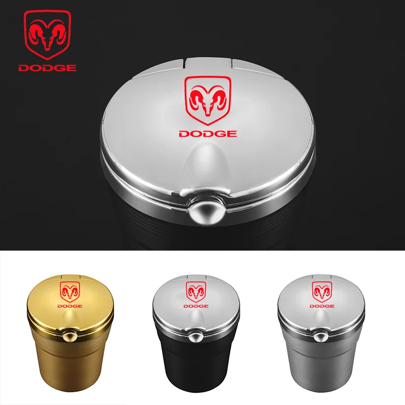 

For Dodge Challenger Avenger SXT Caliber 1500 Nitro RAM Car Logo Creative Personality Ashtray Creative Cigarette ashtray