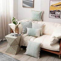cushion cover 30x50 45x45cm modern minimalist geometric abstract print tassel edge pillow case for sofa living room home decor