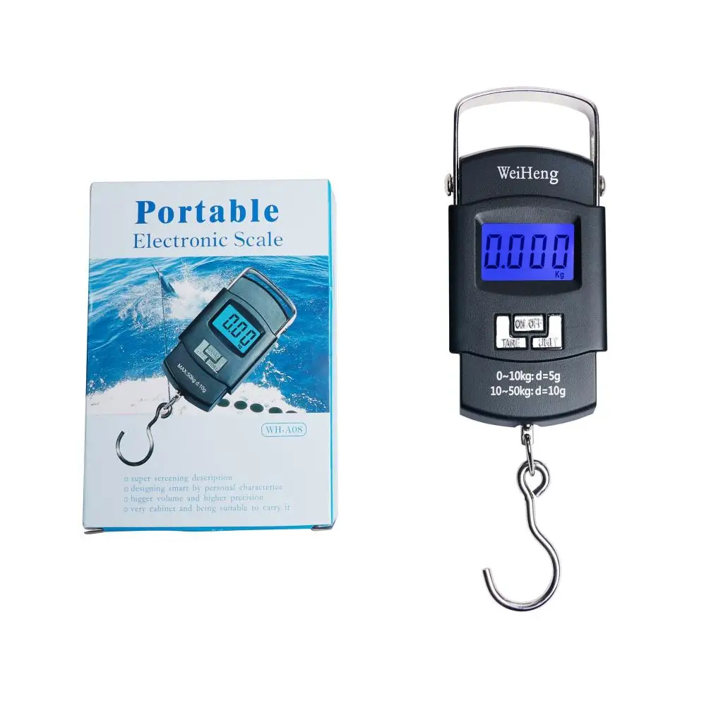 

Профессиональные цифровые ручные весы 50 кг/20 г