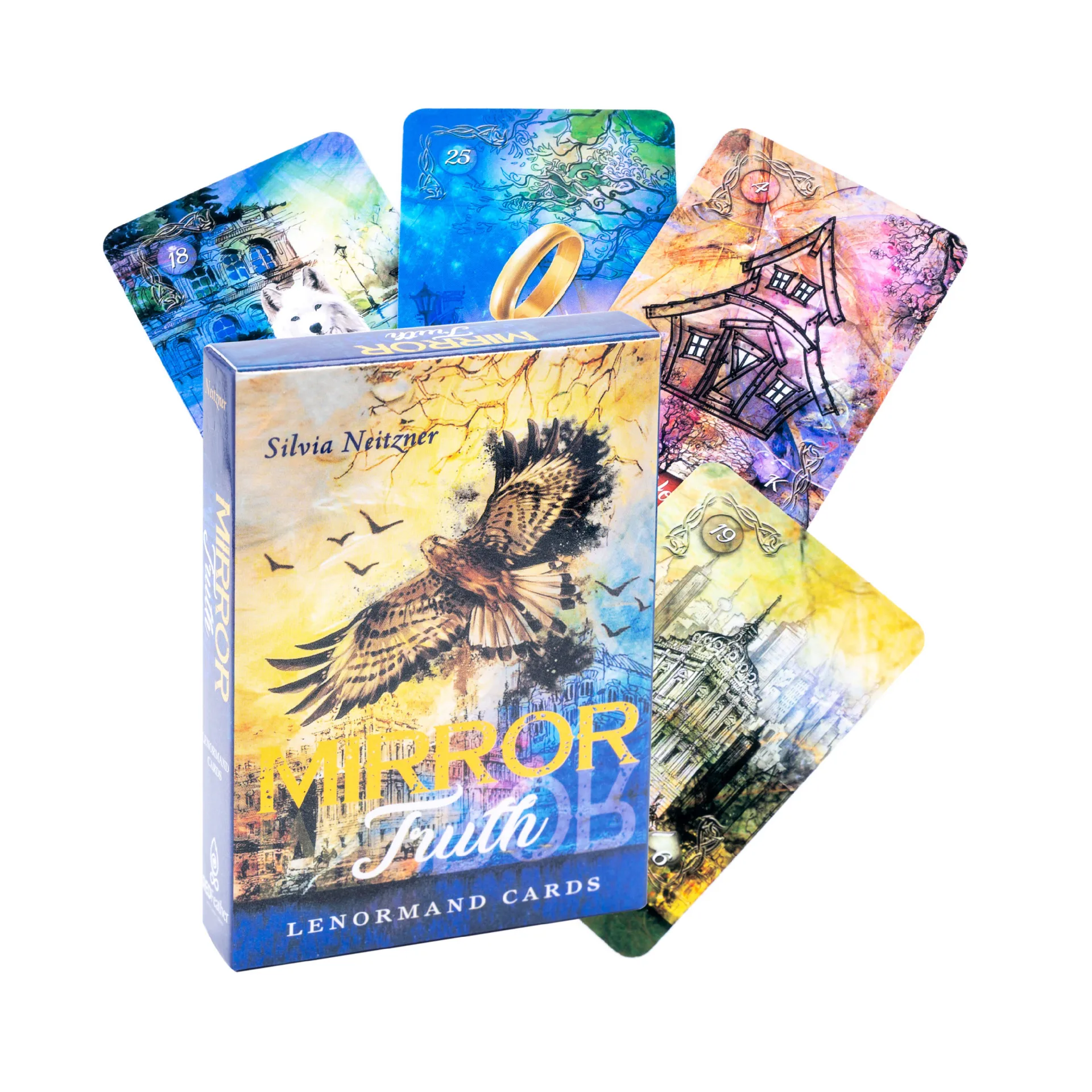 

Mirror Truth Lenormand Cards racle Cards Family Party Game Fortune Telling Tarot Deck With PDF Guide Book