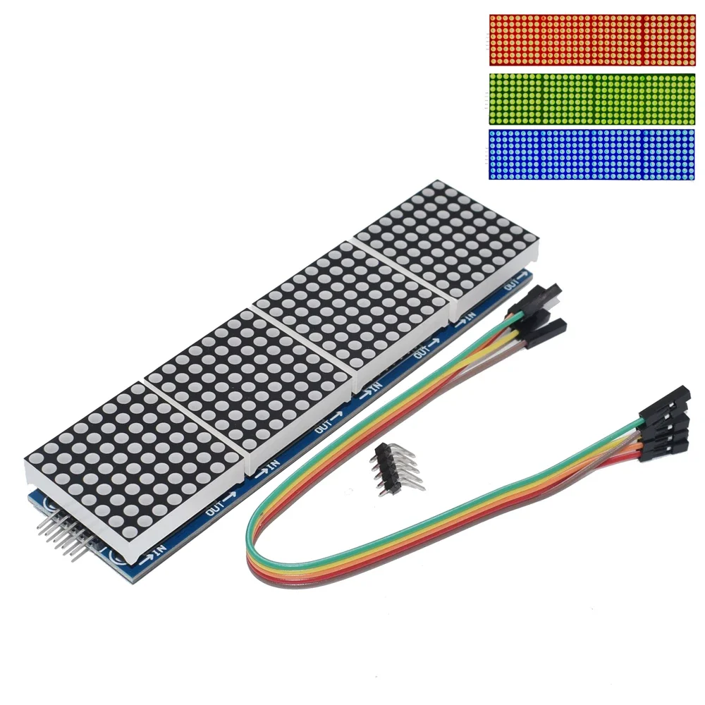 

Матричный Модуль MAX7219, микроконтроллер 4 в одном дисплее, 10 шт.