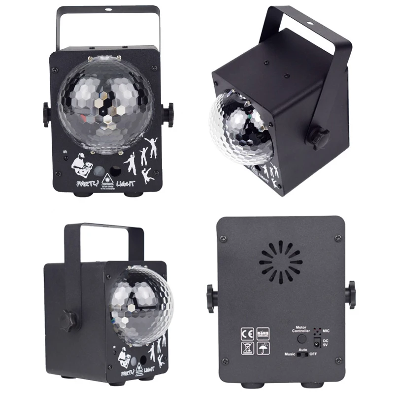 Лазерный проектор ALIEN RGB LED 60 узоров для дискотек вечеринок праздников