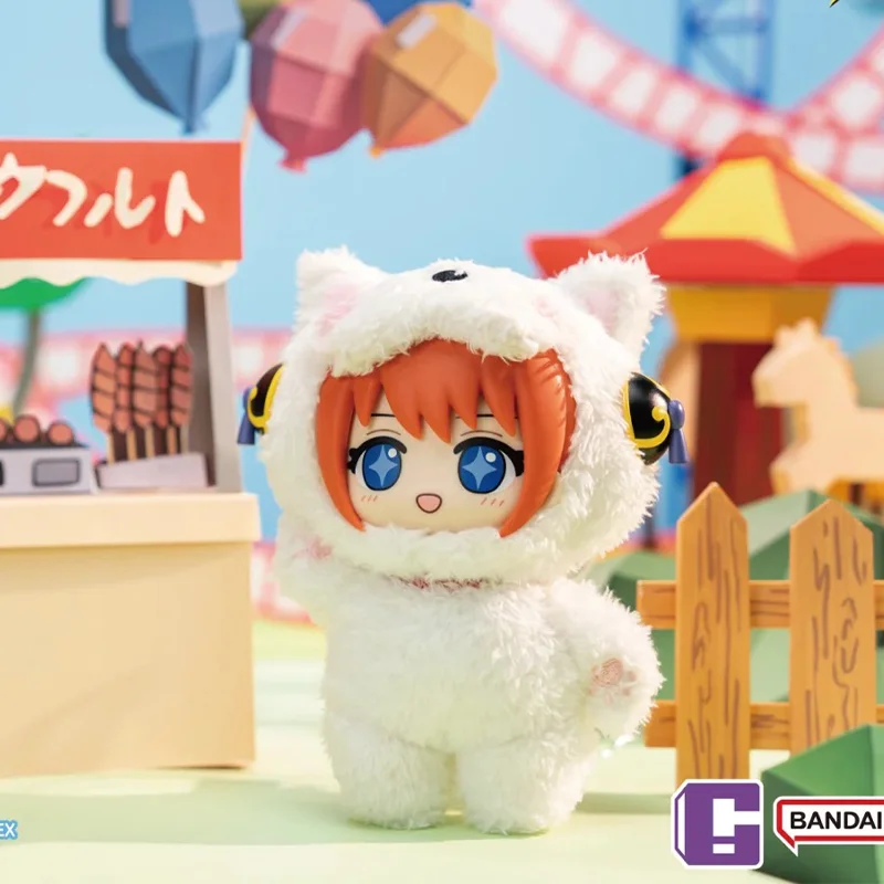 Фото Горячая новинка: Оригинальная коллекционная фигурка Bandai SofuNui Gintama в костюме, виниловая серия, аниме-подвеска, модель куклы, кавайный подарок №4