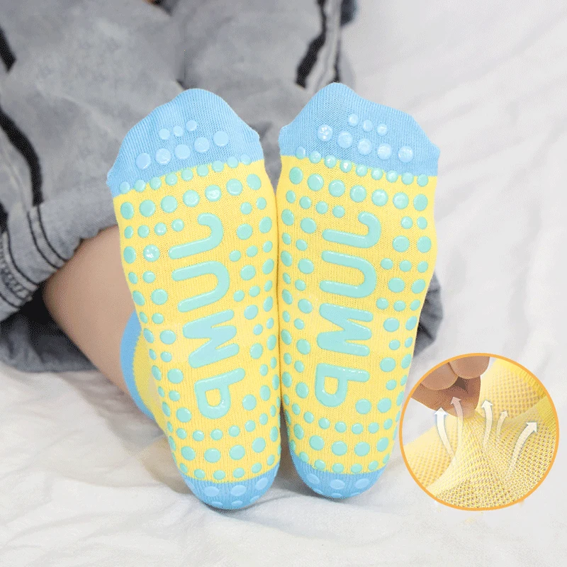 

Противоскользящие носки для батутов детские спортивные носки для игр домашние носки для взрослых детей