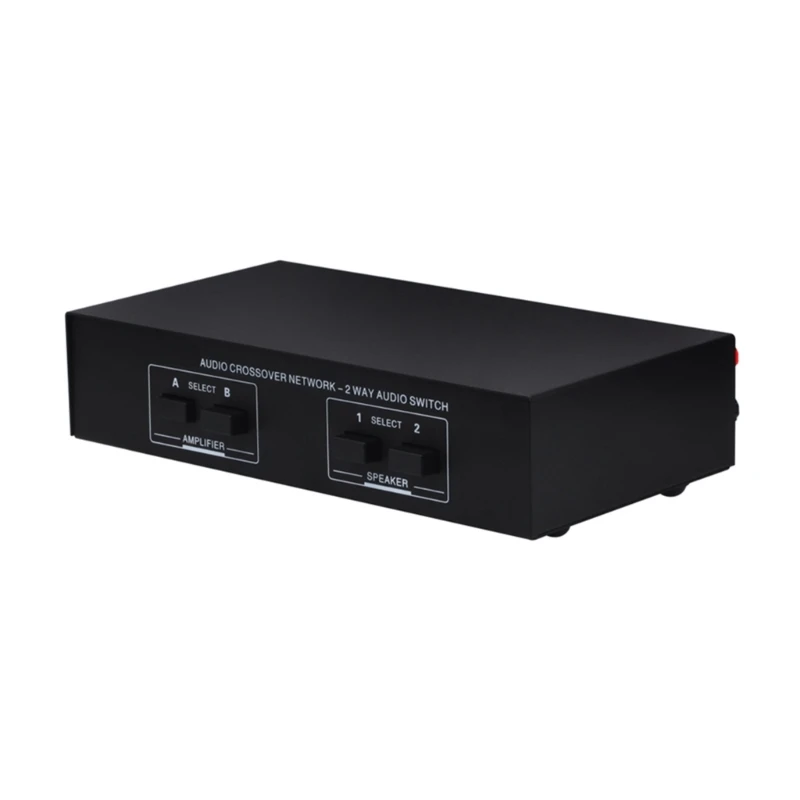 

2-IN-2-OUT Amplifier / Speaker Splitter Stereo Switcher Box Selector + Amp 40JB