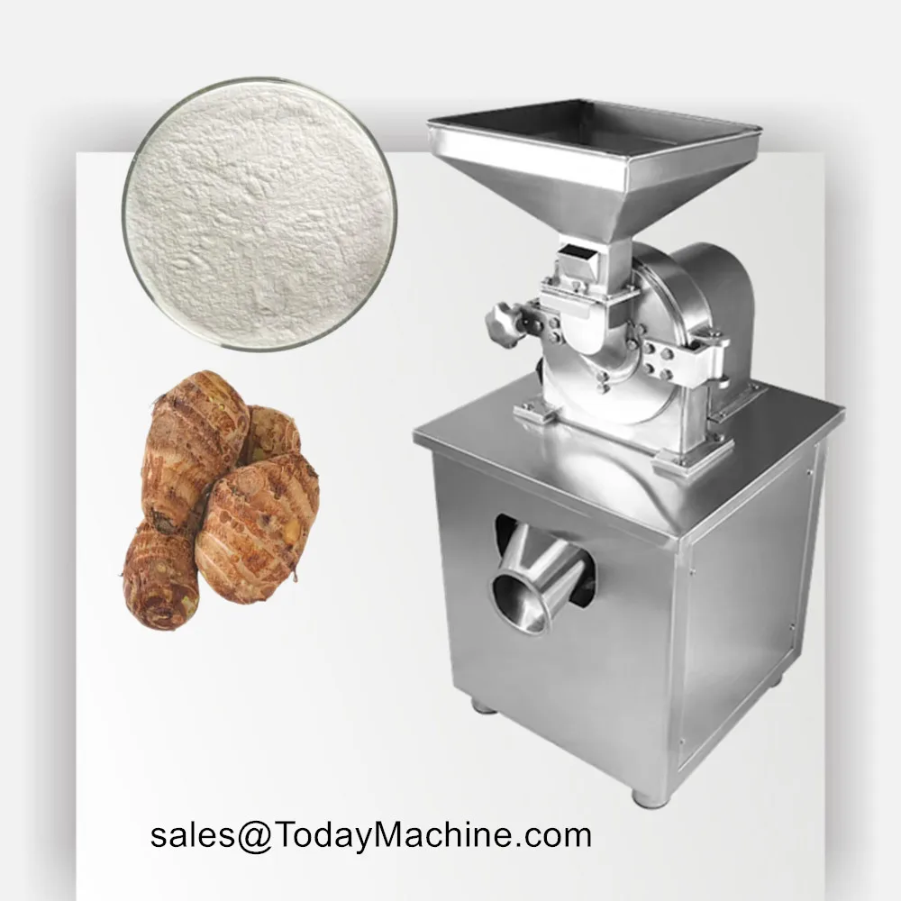 Industrial Knife Dry Ginger Herb Kava Root Cocoa Coffee Bean Salt Sugar Fine Powder Making Grinder Grinding Machine