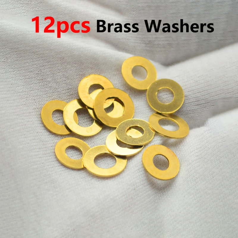 

12pcs Folding Knife Brass Washer Gasket Ring Shim for Emerson CQC-7 CQC7 Fold Knife Open Close System DIY Make Repair Replace