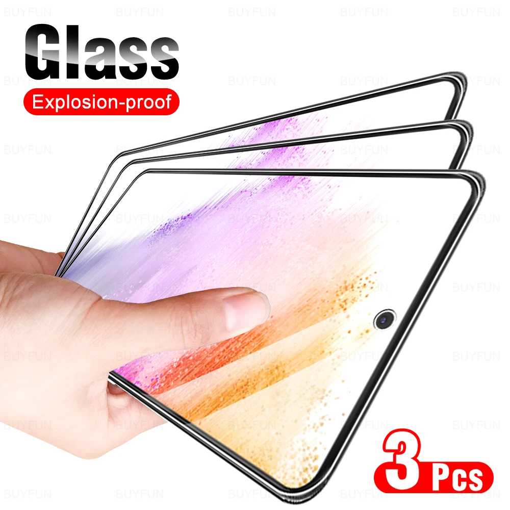 

Закаленное стекло для Samsung Galaxy A31, A32, 4G, 5G A33, A40, A41, A42, A50s, A51, A52s, A53, A70s, A71, A72, A73, A80, A82, A90 Pro, 3 шт.