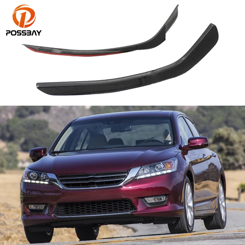 

2 Pcs Car Gear Shift Panel Stripe Cover Trims Carbon Fiber Look for Honda Accord 2013 2014 2015 2016 2017 Interior Accessories