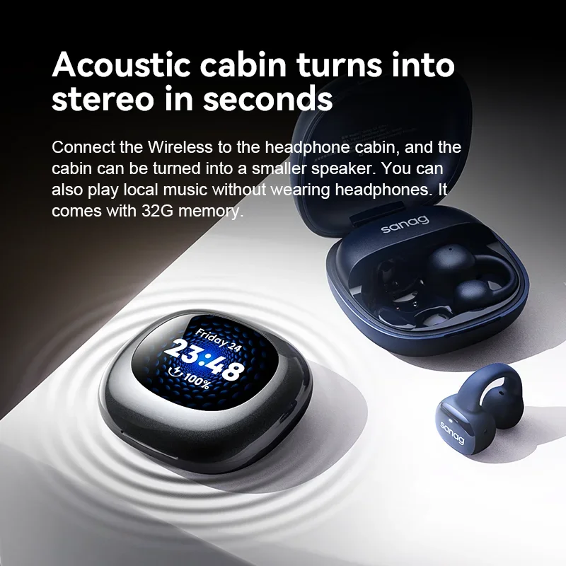 Лидер продаж в Sanag интеллектуальные наушники S5 со светодиодным дисплеем