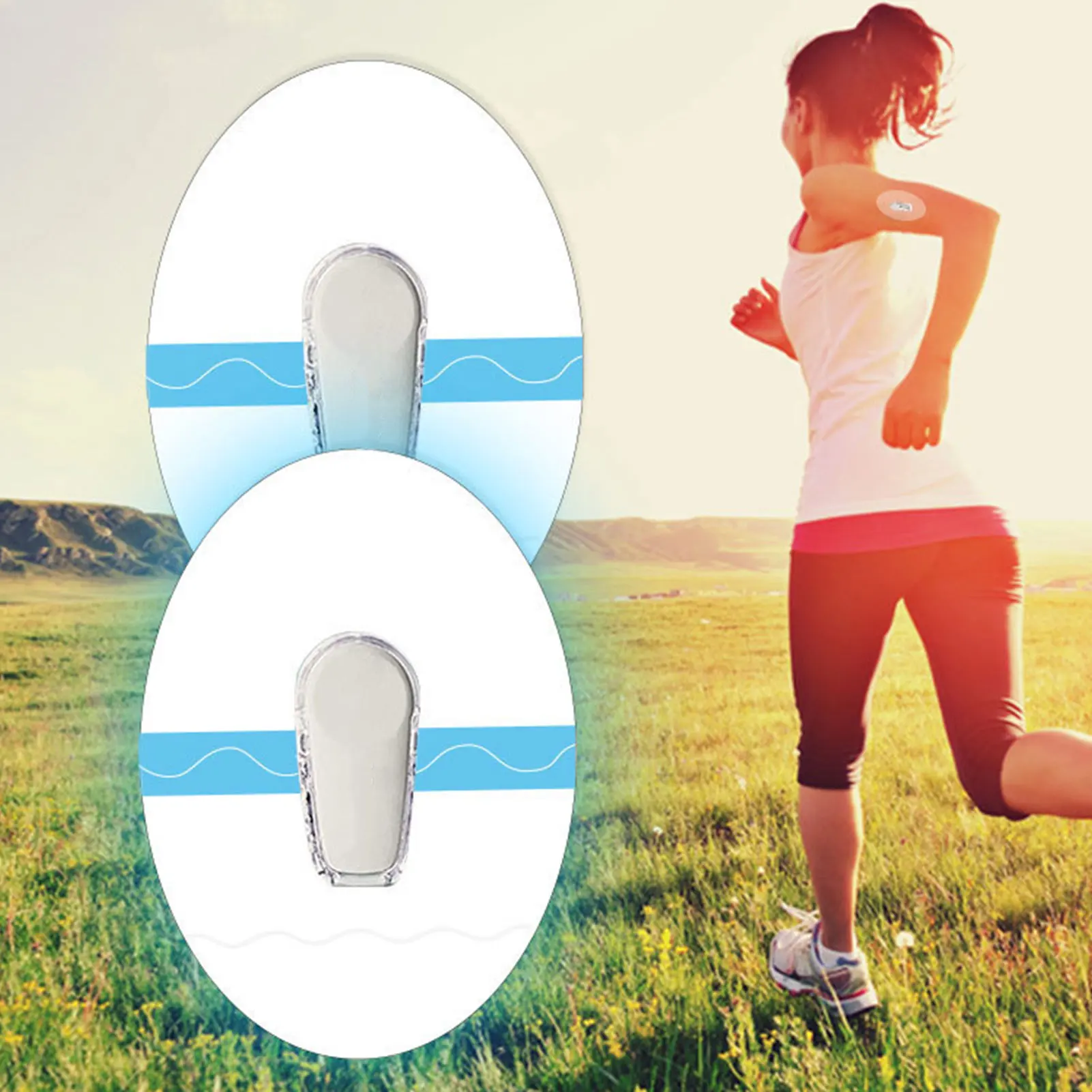 

10pcs Breathable Sensors Fixing Clear Transparent Adhesive Sensor Covers Waterproof Protection Stickers CGM Overpatch Tape