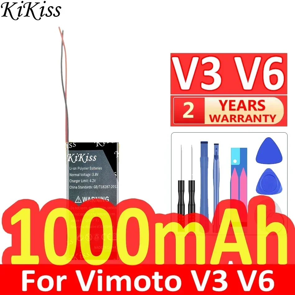 Мощный аккумулятор KiKiss 1000 мАч/1500 мАч V 8 В 3 6 (2 линии) для цифровых аккумуляторов