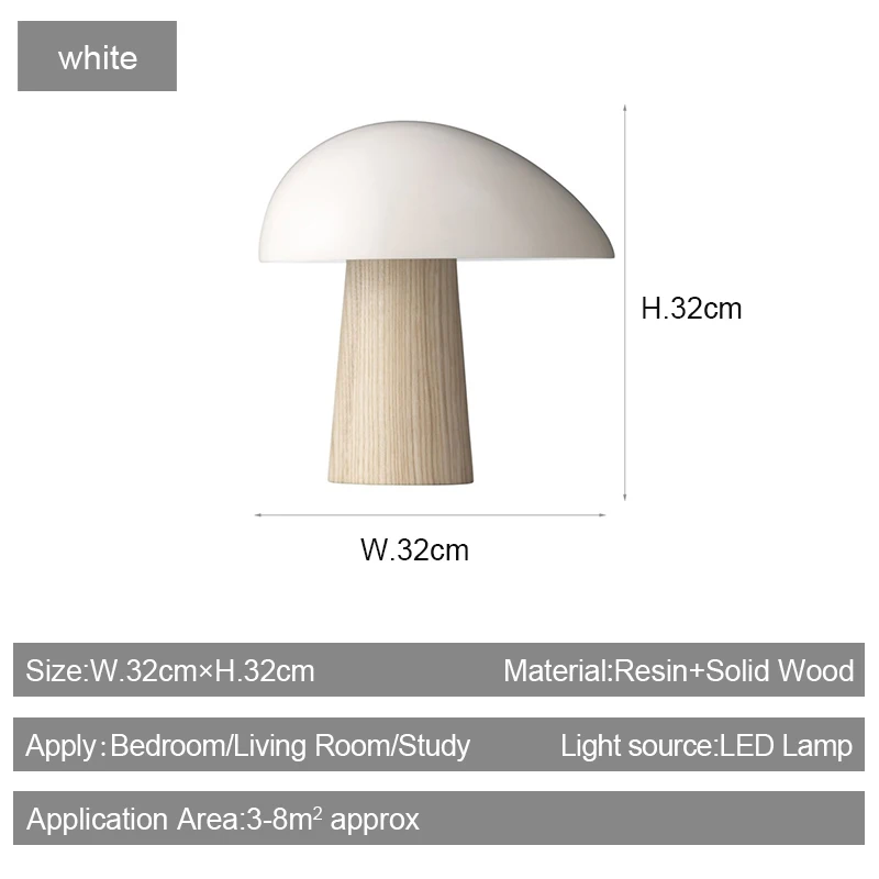 Дизайнерские креативные настольные лампы в виде грибов художественный декор