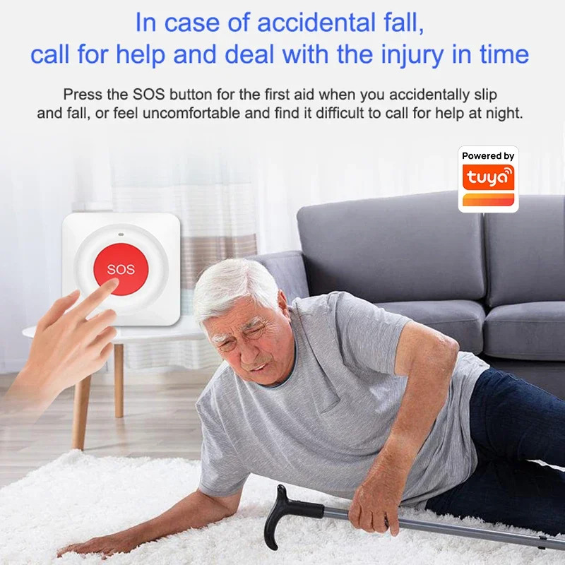 Беспроводная кнопка аварийной сигнализации SOS Wi-Fi/Zigbee