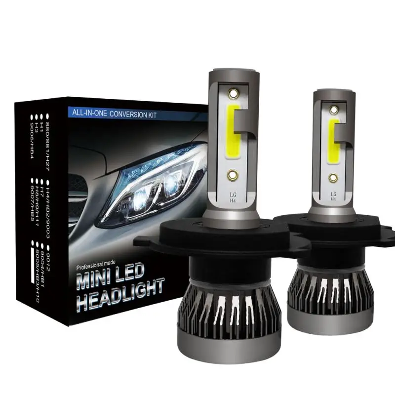 

2 x H4 LED Headlight Conversion Kit COB Hi/Lo Beam Bulb 90W 12000LM White High Power 6000K Car Headlamp Bulbs