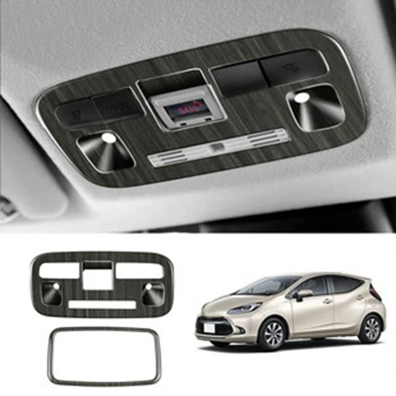 

ABS передний задний светильник для чтения, переключатель лампы, крышка, наклейка, молдинг, отделка, автомобильные аксессуары для Toyota Aqua 2021