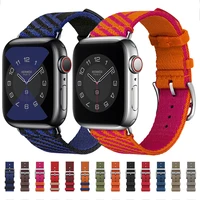 new nylon strap for apple watch 7 band 45mm 44mm 40mm 38mm 42mm loop nylon bracelet for iwatch series 6 se 5 4 3 41mm watchband