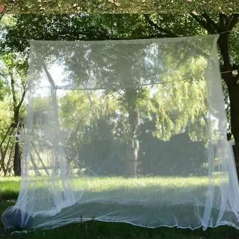 

Camping Mosquito Net Indoor Outdoor Insect Tent Travel Repellent Tent Insect Reject 4 Corner Post Canopy Curtain Bed Hanging Be