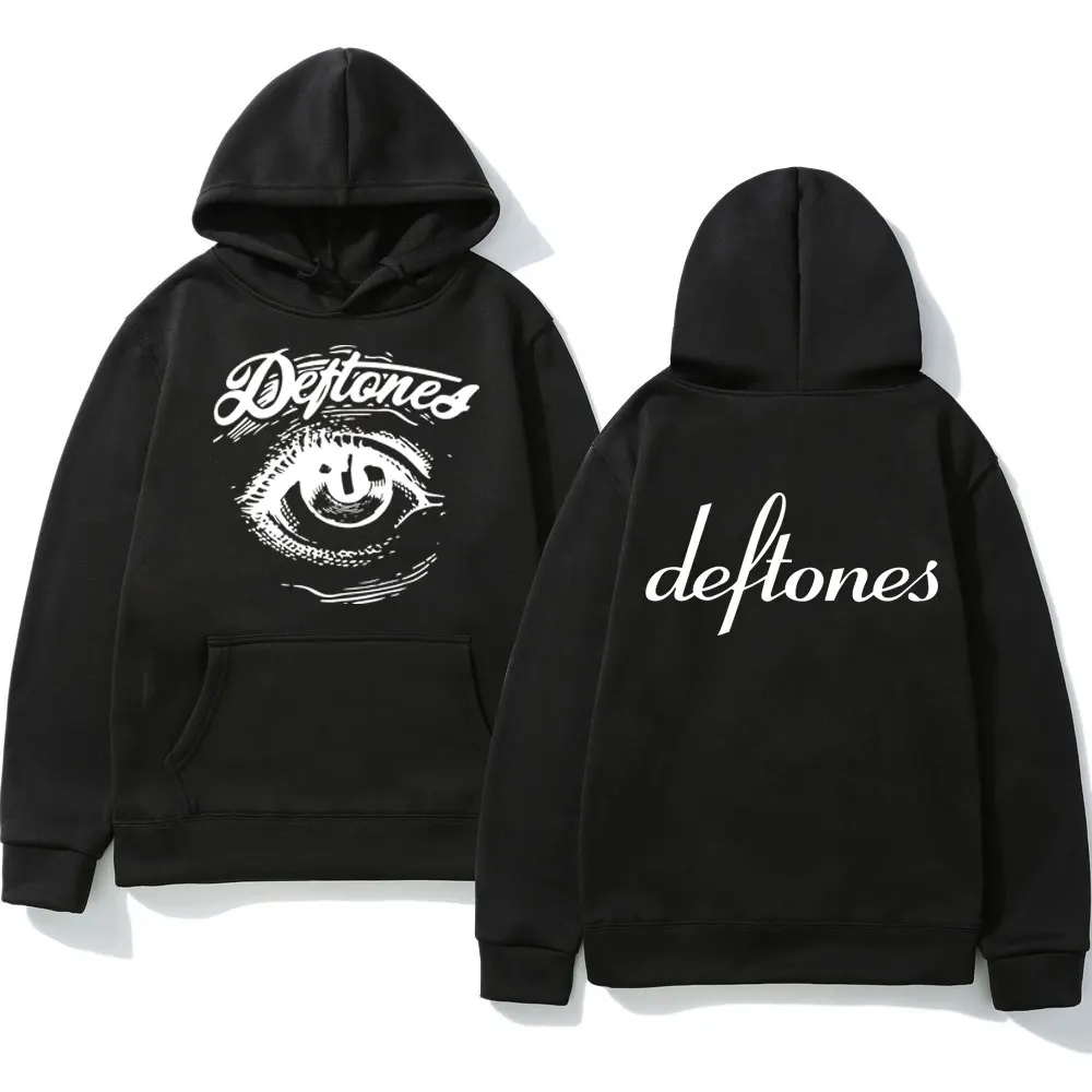 

Rock Band Deftones Print Hoodies Tour Skull Black Band Concert Vintage Hoodie Hip Hop Gothic Long Sleeve Sweatshirt Streetwear