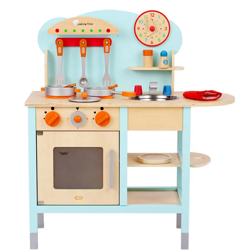 

Kids wooden European kitchen toy for the kids pretend and playing educational toy WKT002